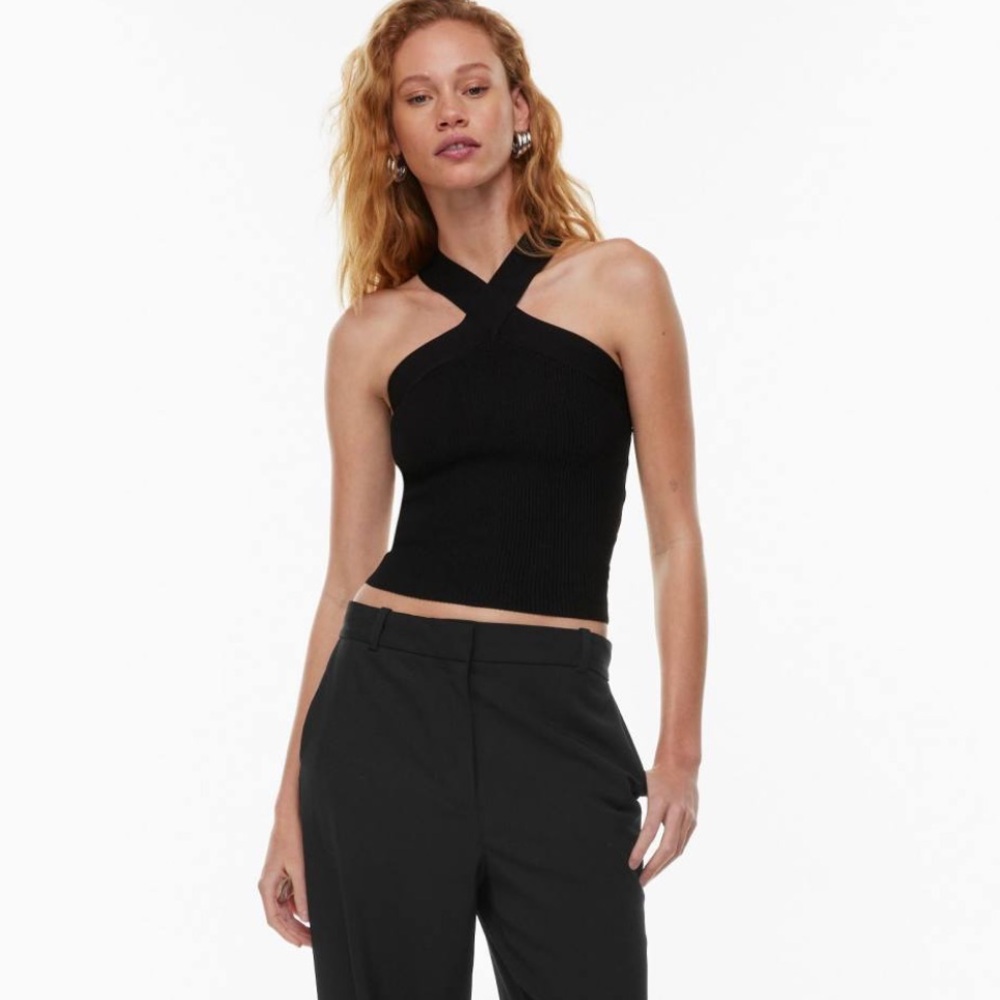 Sculpt Knit Criss Cross Tank Babaton Aritzia